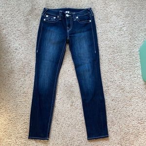 True Religion Ankle Super Skinny Natural 28